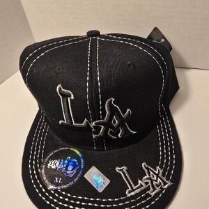 0050NWT‎ HOWD Black LA size XL ball caps.